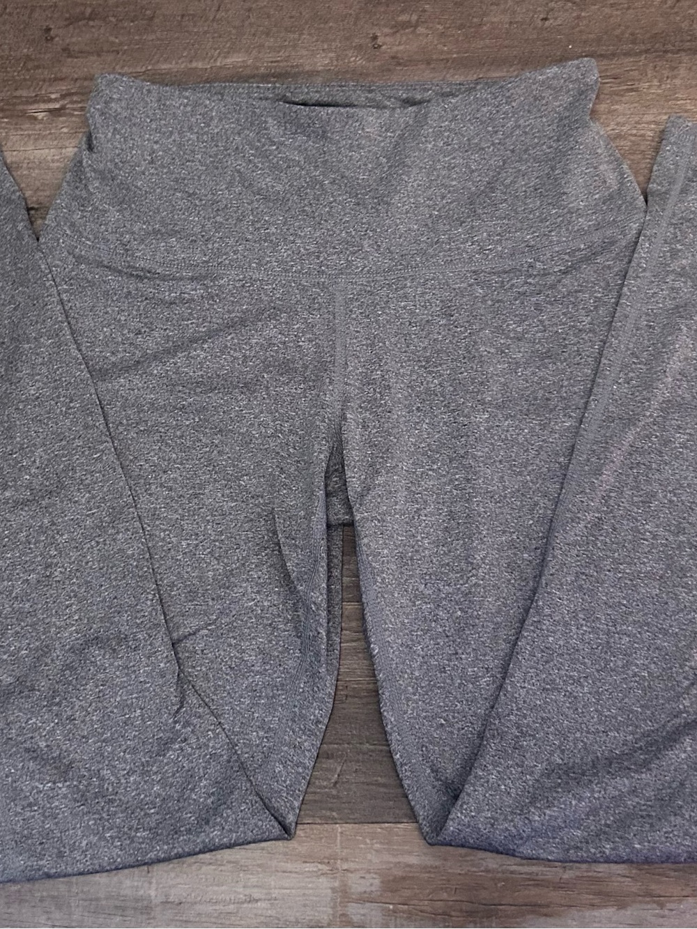 Reebok Heathered Charcoal High-Waist Leggings